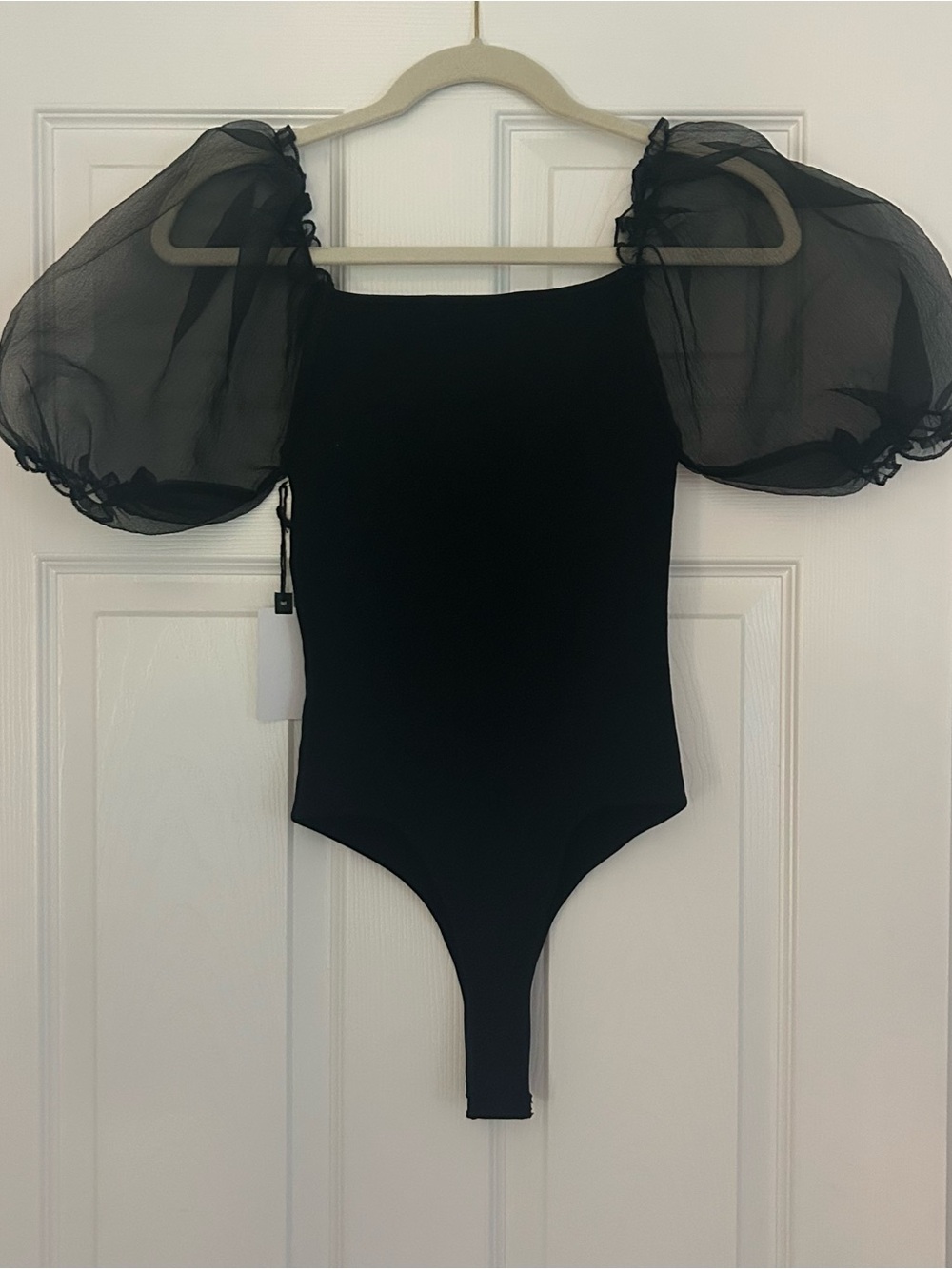 NWT ASTR the Label Darling mesh-Sleeve Bodysuit